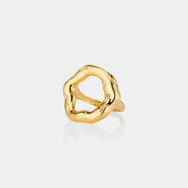 Vintage Unique Circle Motif Ring